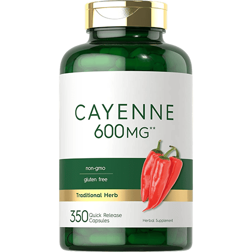 Cayenne Pepper Capsules 1 Capsule di pepe di Cayenna