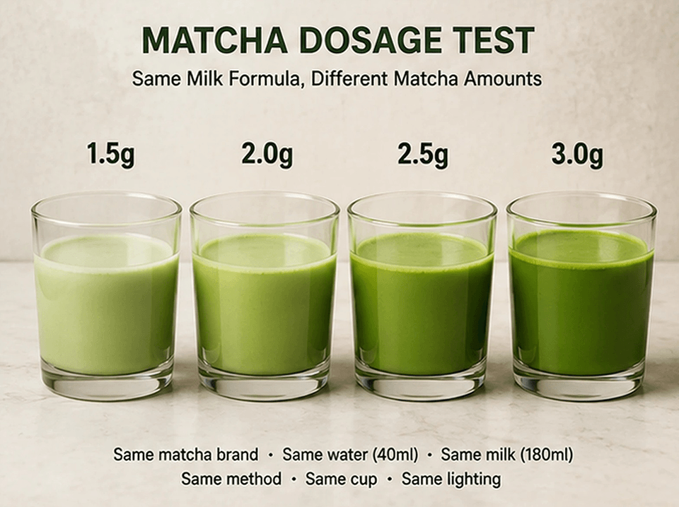How Much Matcha Should a Café Use per Cup? 1 Matcha Dosage