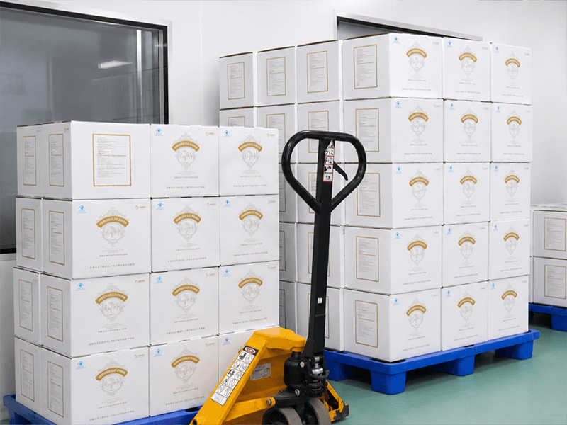 Commercial matcha warehouse and export preparation