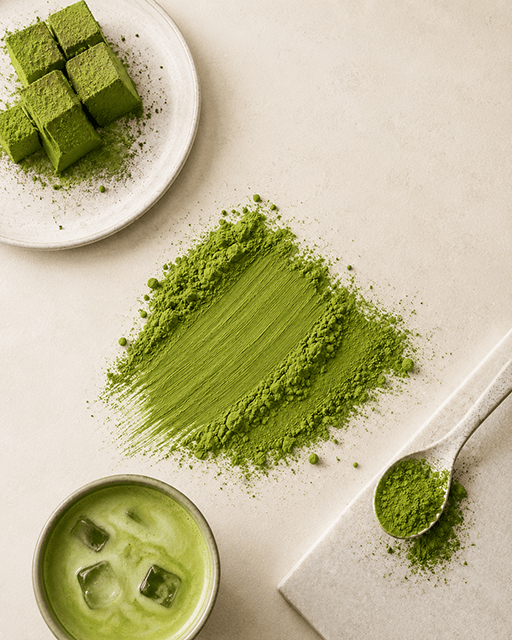 Culinary matcha used in bakery dessert and food formulations