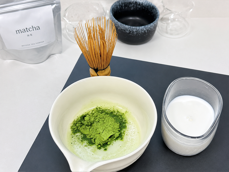 Flavored matcha product concept for café, retail and private label programs