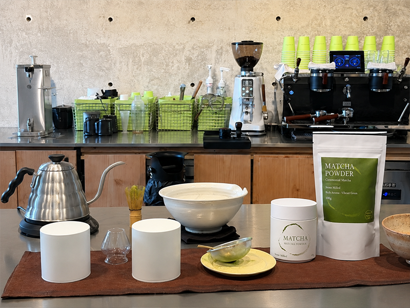 Private label and packaging options for flavored matcha commercial supply