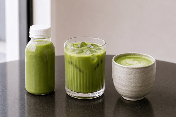 Matcha used in capsules, powder blends and functional beverage product concepts