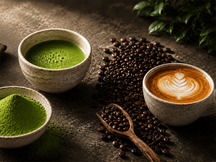 Matcha vs Coffee