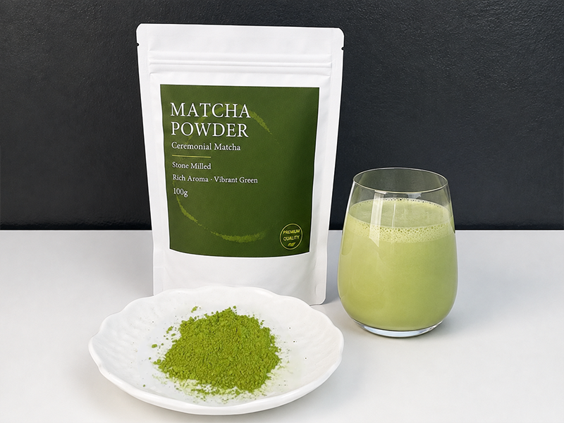 Organic matcha powder for B2B product development and supply