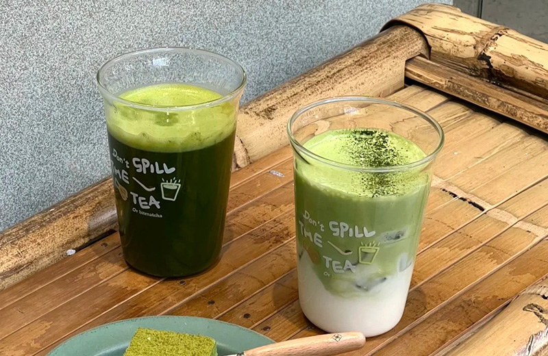 Premium matcha prepared for straight drinking and specialty tea service